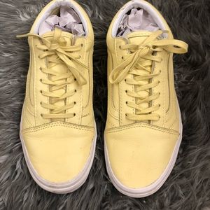 Vans Old Skool Pastel Yellow Skate Shoes